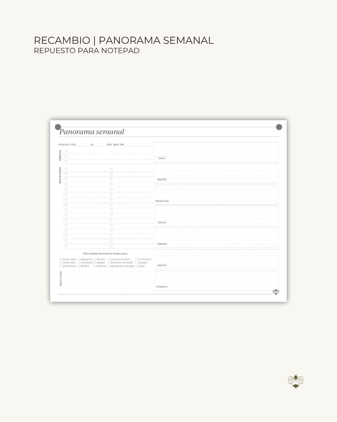Recambio para Notepad | Panorama